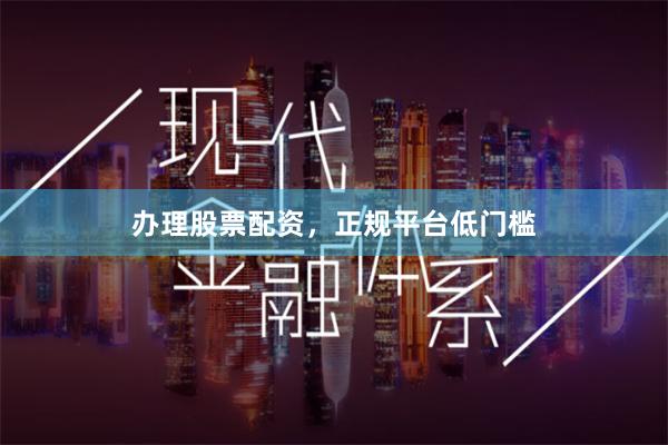 办理股票配资，正规平台低门槛